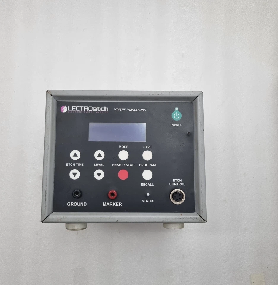 LECTROetch VT15HF Electrochemical Metal Marking Etching Power Unit Made-USA Used
